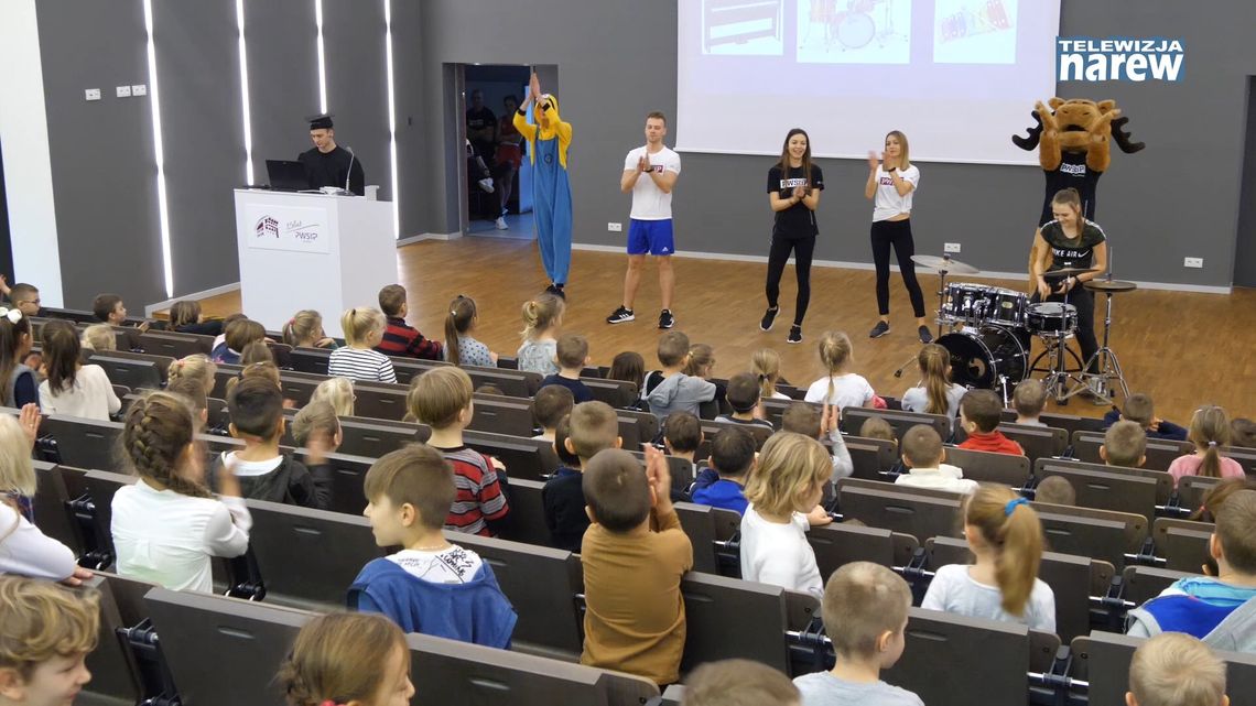 "Świat sportu" w akademii przedszkolaka w PWSIiP w Łomży [VIDEO]