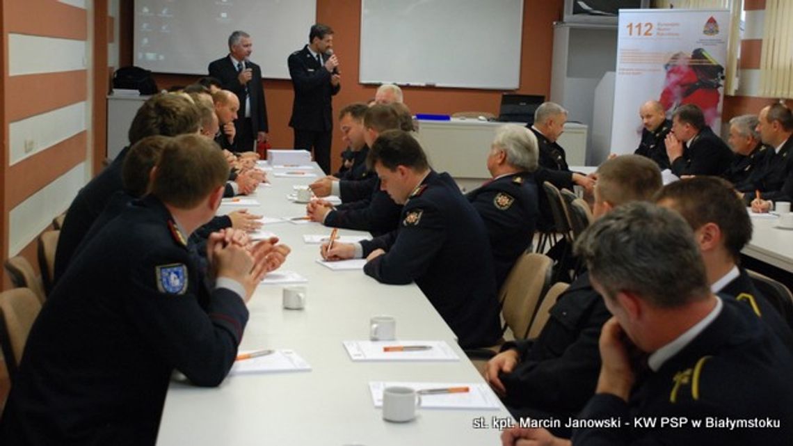 Szkolenie polskich i litewskich dyspozytorów straży pożarnej