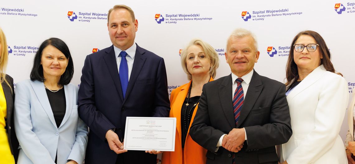 Szpital wojewódzki w Łomży z certyfikatem akredytacyjnym - [VIDEO]