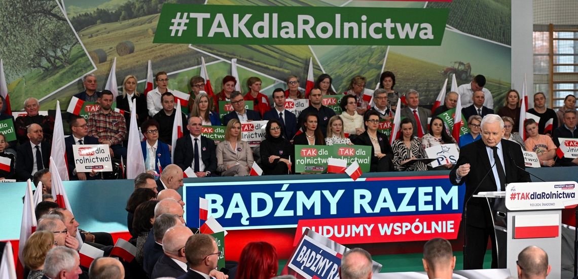 "Tak dla rolnictwa". Jarosław Kaczyński w Śniadowie-[VIDEO]