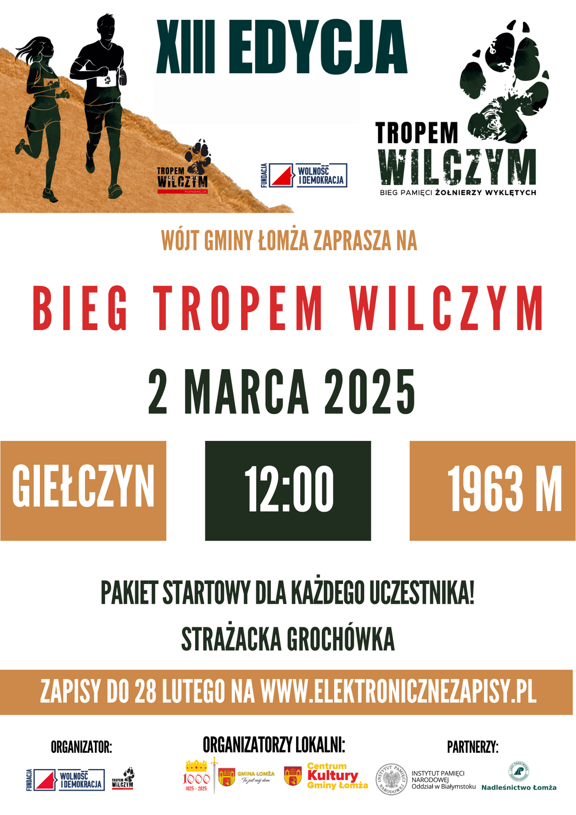 To już XIII edycja Biegu Tropem Wilczym!