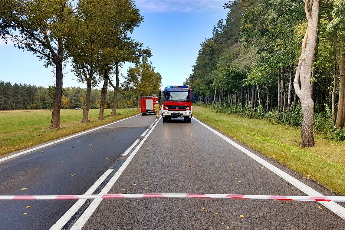 Tragiczny wypadek na drodze Łomża - Stawiski. Nie żyje dziecko