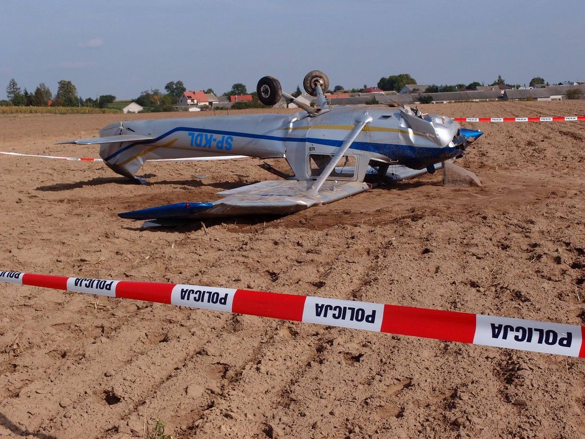 Twarde lądowanie koło Szczepankowa - FOTO