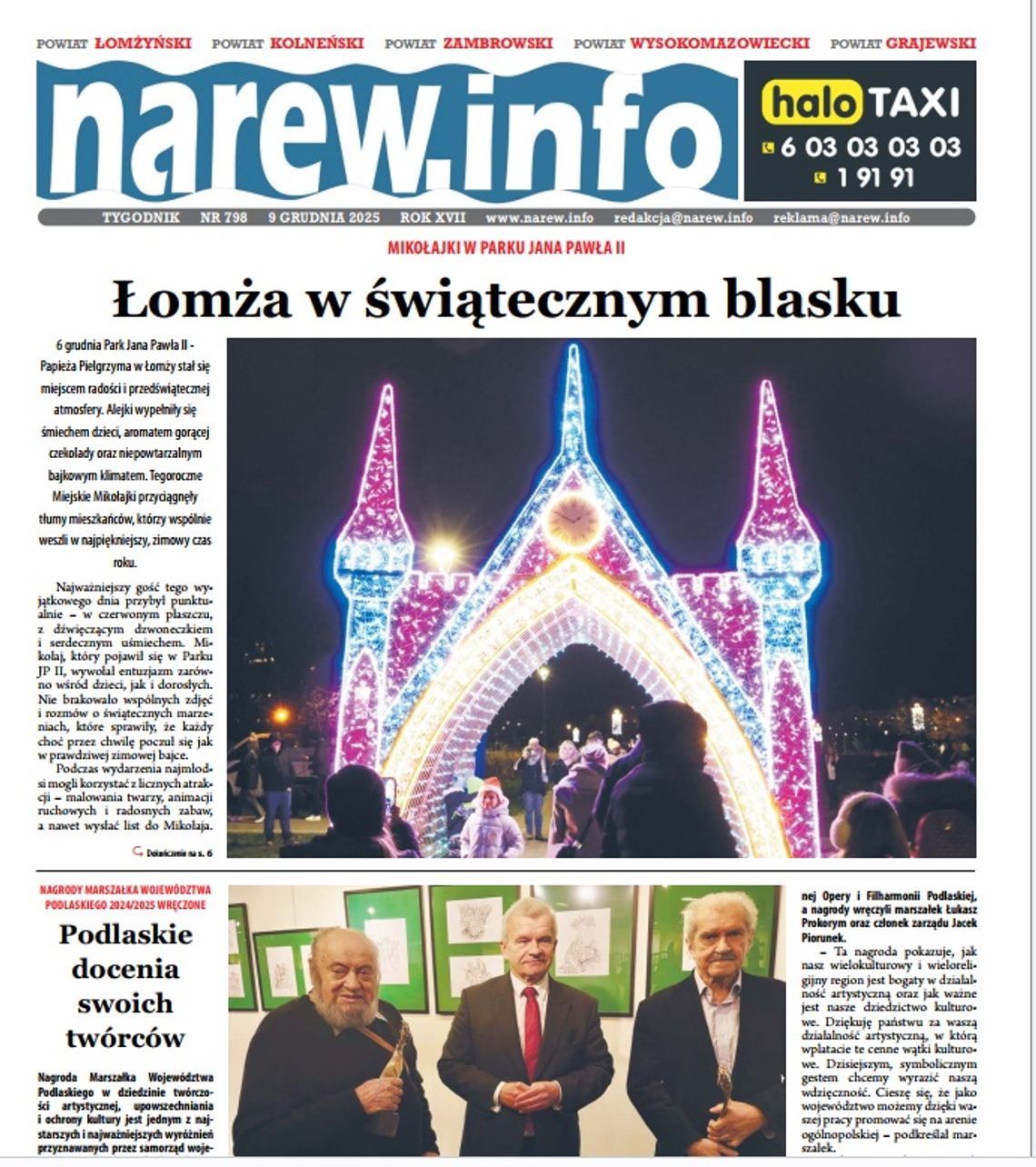 Tygodnik Narew 798. Wydanie 9 grudnia 2025 Tygodnik Narew 798. Wydanie 9 grudnia 2025