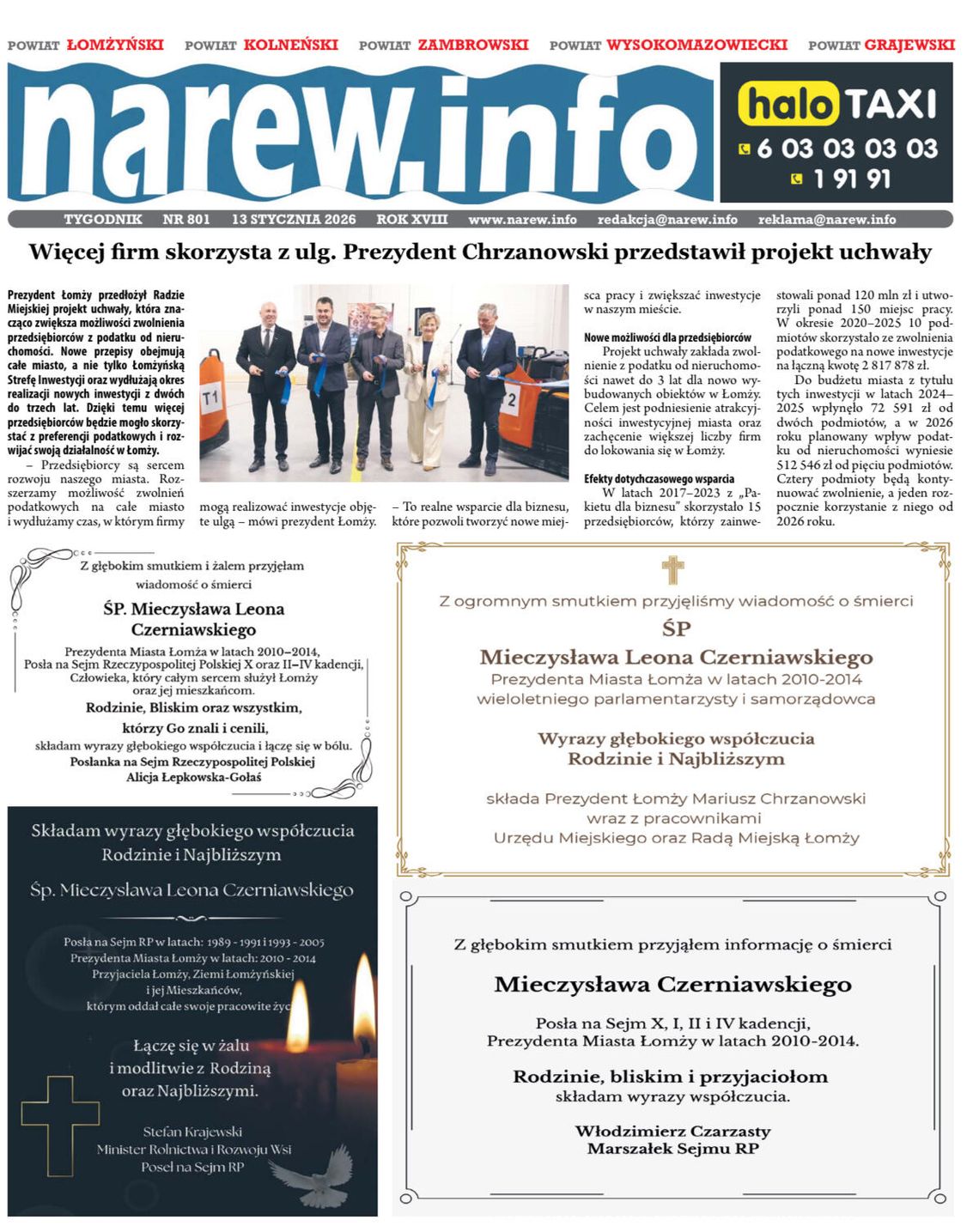 Tygodnik Narew 801. Wydanie 13 stycznia 2026