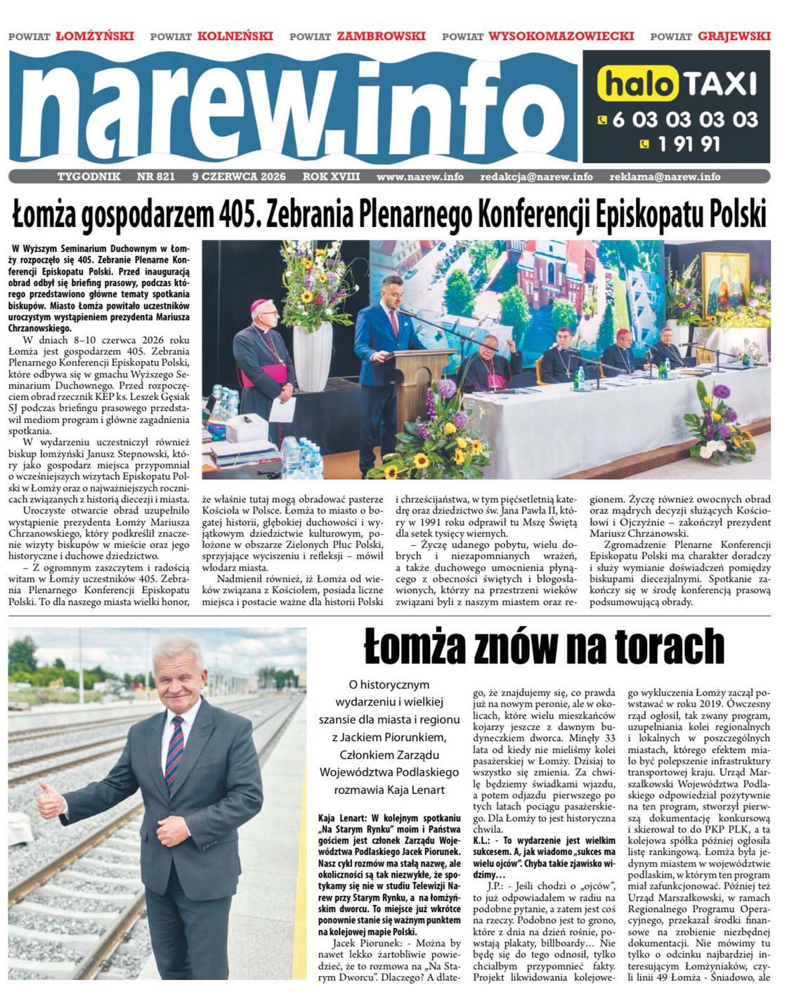 Tygodnik Narew 821. Wydanie 9 czerwca 2026 Tygodnik Narew 821. Wydanie 9 czerwca 2026