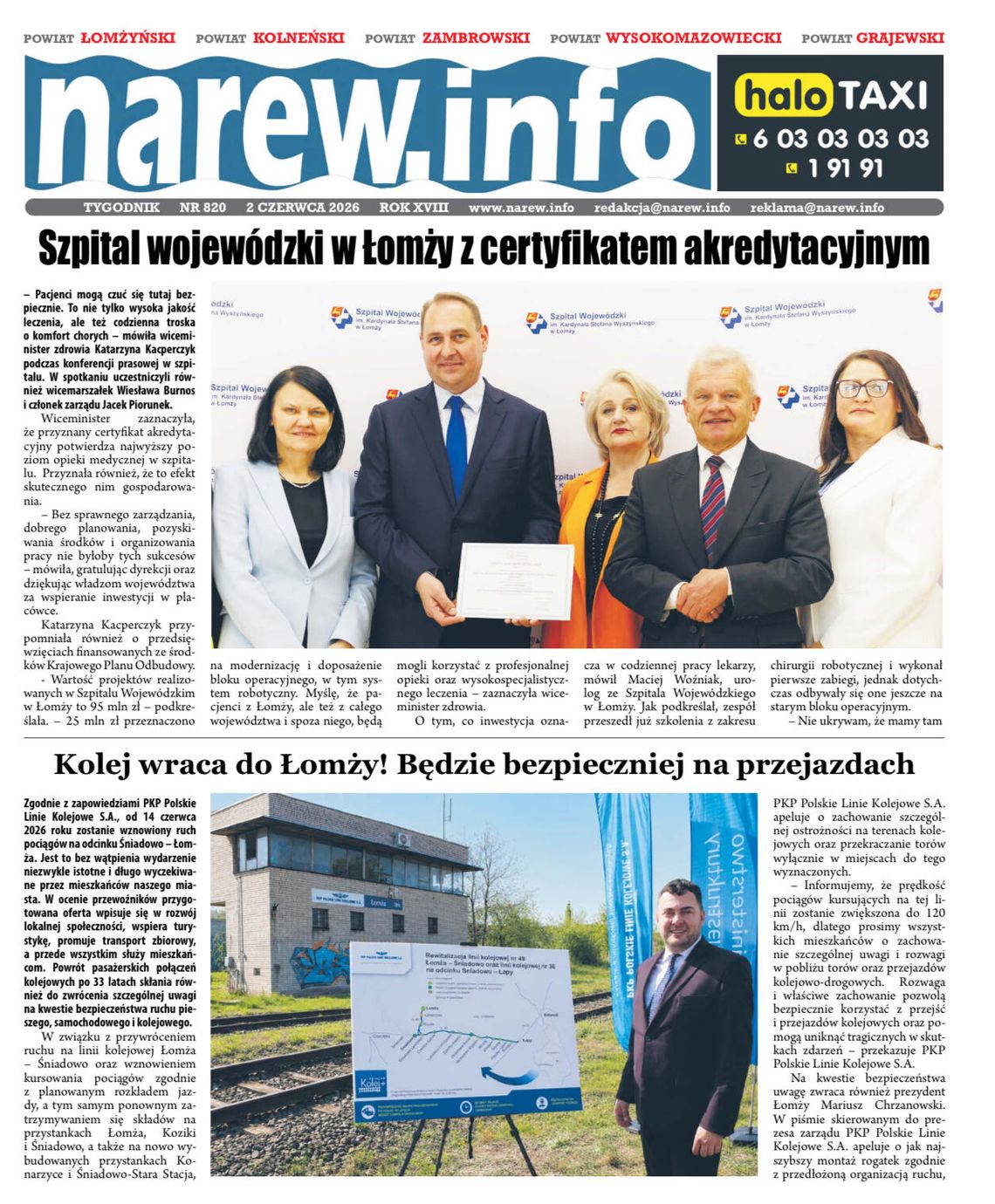 Tygodnik Narew 920. Wydanie 2 czerwca 2026 Tygodnik Narew 920. Wydanie 2 czerwca 2026