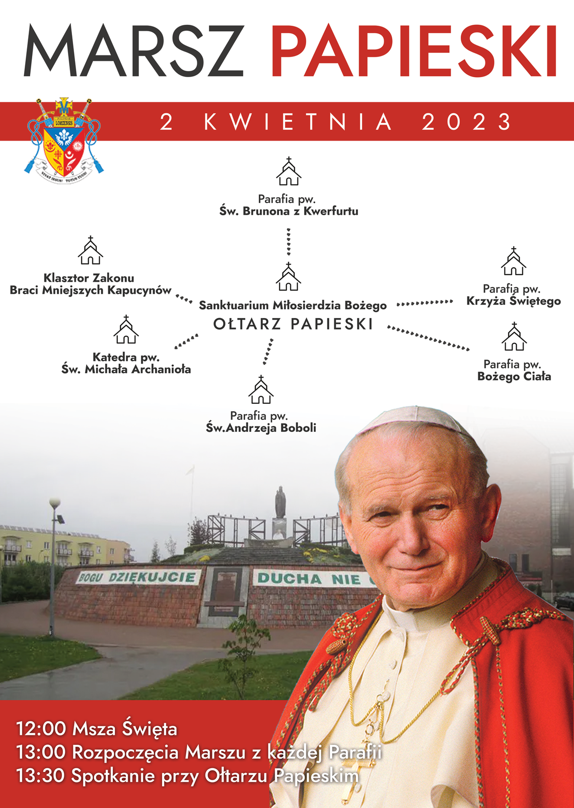 Ulicami Łomży przejdzie Narodowy Marsz Papieski