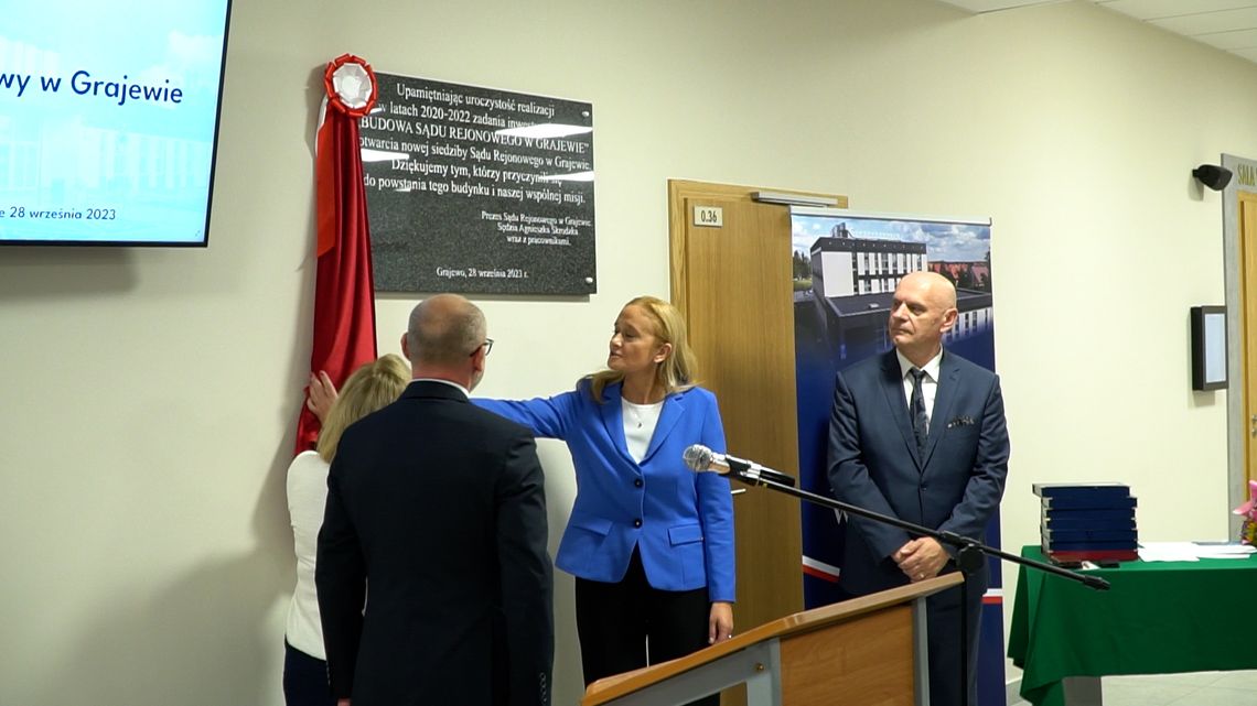 Uroczyste otwarcie nowej siedziby Sądu Rejonowego w Grajewie [VIDEO]