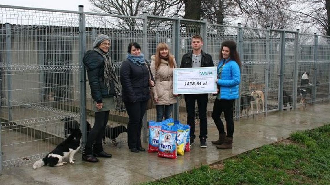 WETA przekazała pieniądze dla schroniska