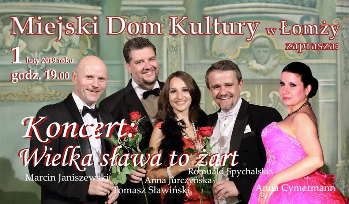 Wielka sława to żart..., czyli świat operetki i musicalu już 1 lutego w Łomży - [VIDEO]