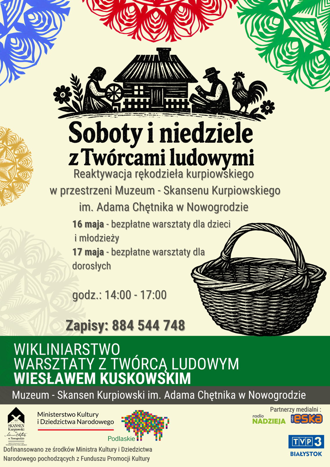 Wikliniarstwo z Wiesławem Kuskowskim już w ten weekend w Skansenie Kurpiowskim
