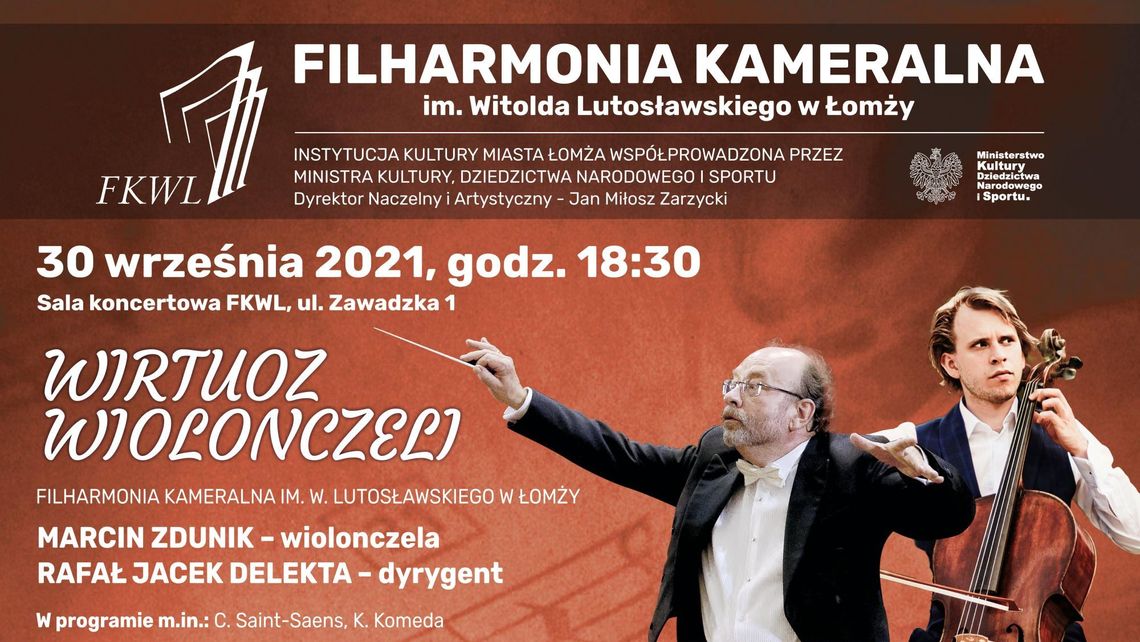 Wirtuoz wiolonczeli w Filharmonii Kameralnej w Łomży 