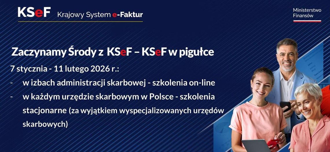 Wracają „Środy z KSeF”. Podlaska KAS zaprasza na bezpłatne szkolenia