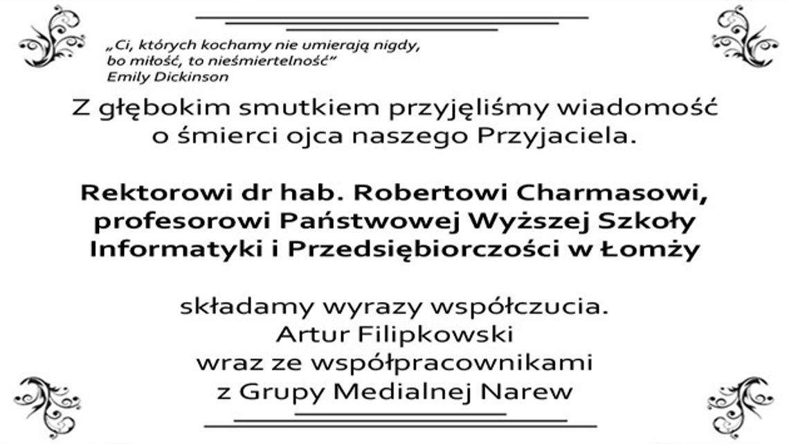 Wyrazy współczucia Wyrazy współczucia