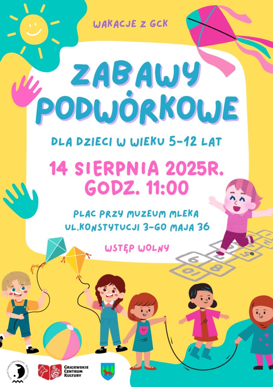 Zabawy podwórkowe z GCK – wakacyjna frajda dla dzieci! Zabawy podwórkowe z GCK – wakacyjna frajda dla dzieci!