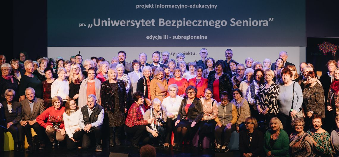 Zakończyła się trzecia edycja „Uniwersytetu Bezpiecznego Seniora” Zakończyła się trzecia edycja „Uniwersytetu Bezpiecznego Seniora”