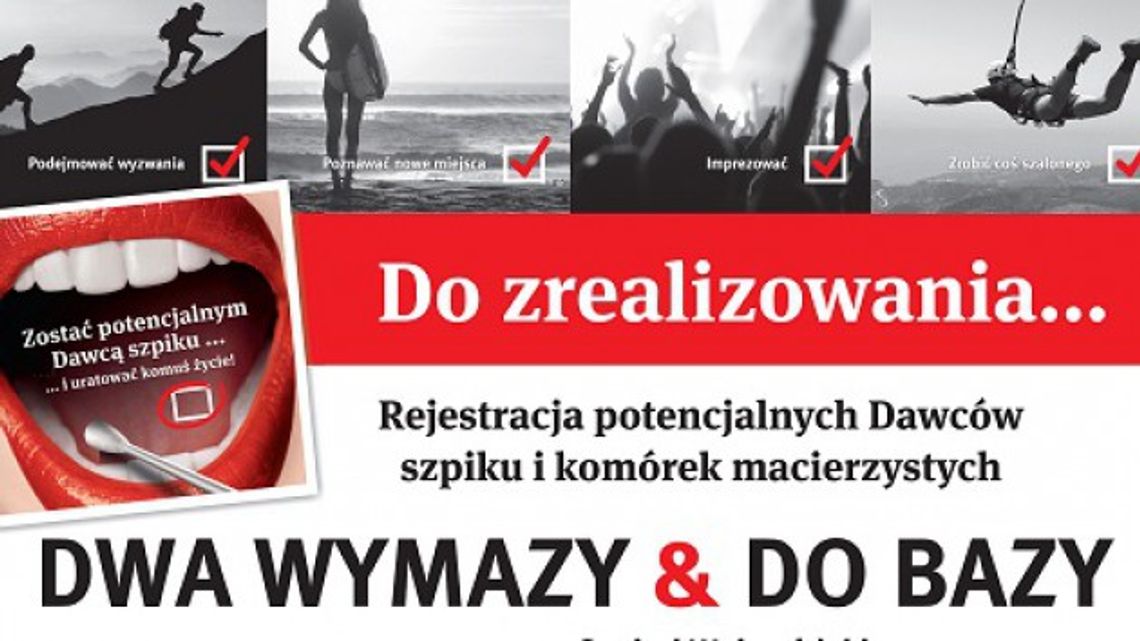 Zaproszenie do rejestracji dawców szpiku kostnego