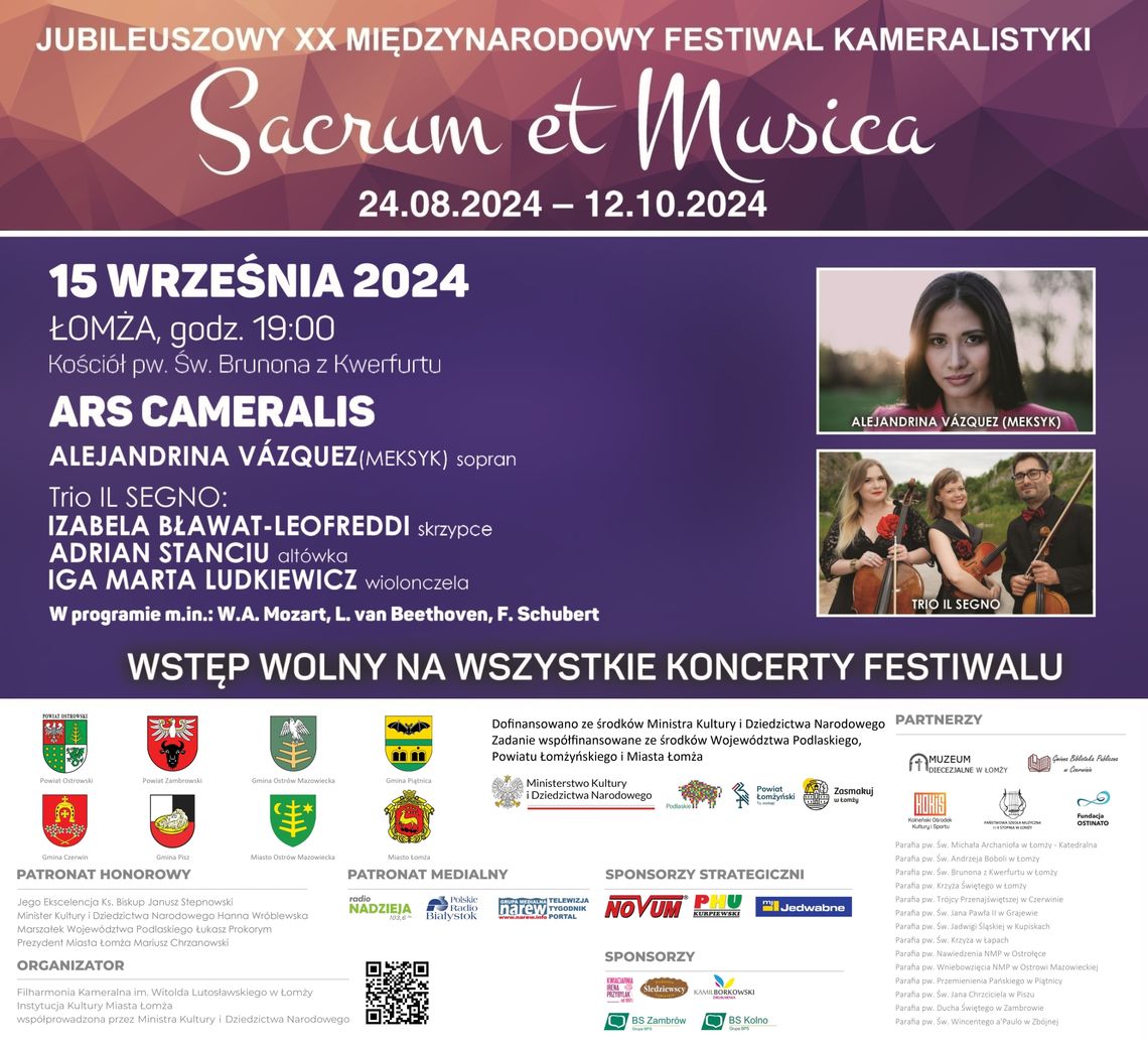 Zaproszenie na kolejny koncert festiwalu "Sacrum et Musica"