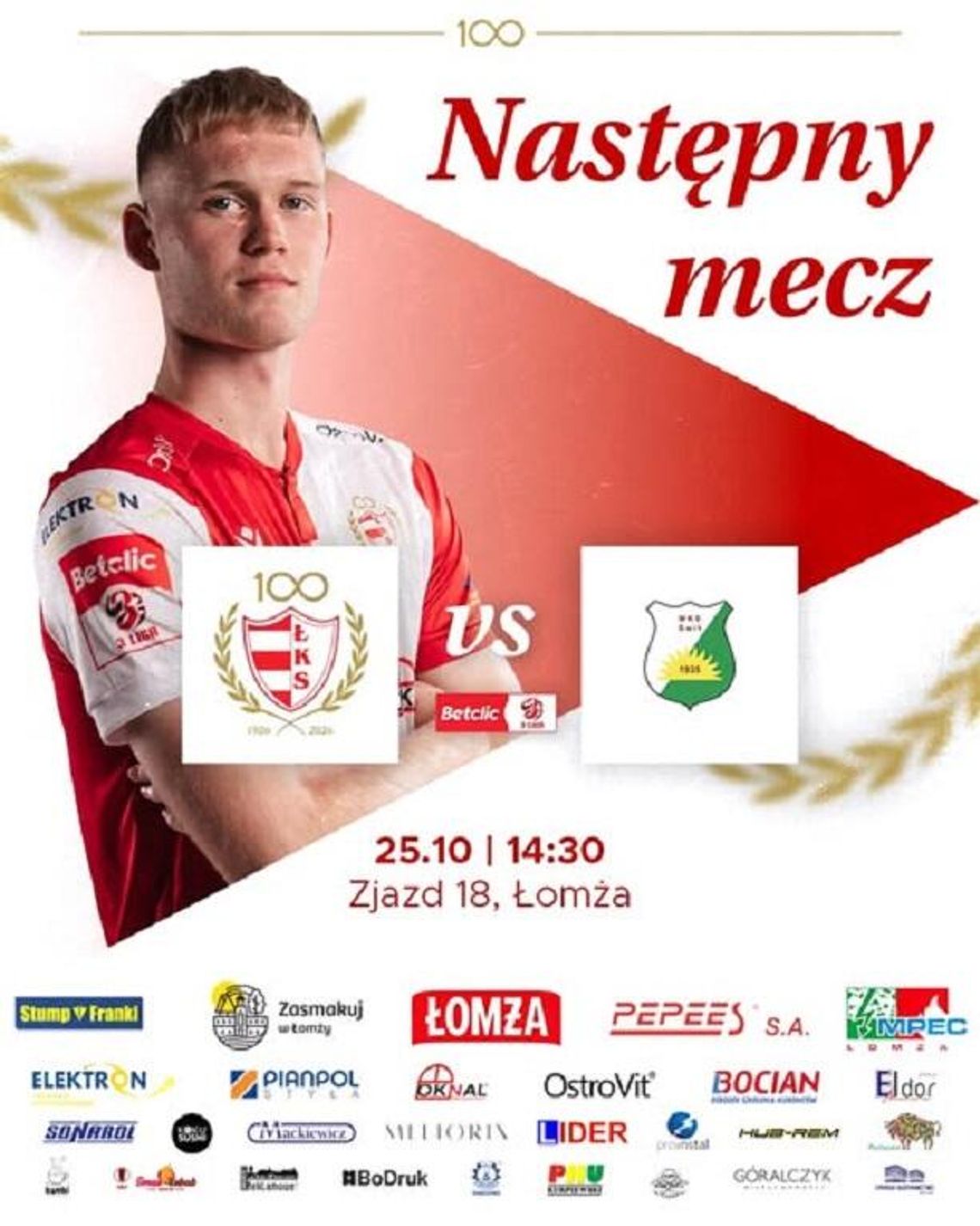 Zaproszenie na mecz ŁKS Łomża- Świt Nowy Dwór Mazowiecki Zaproszenie na mecz ŁKS Łomża- Świt Nowy Dwór Mazowiecki