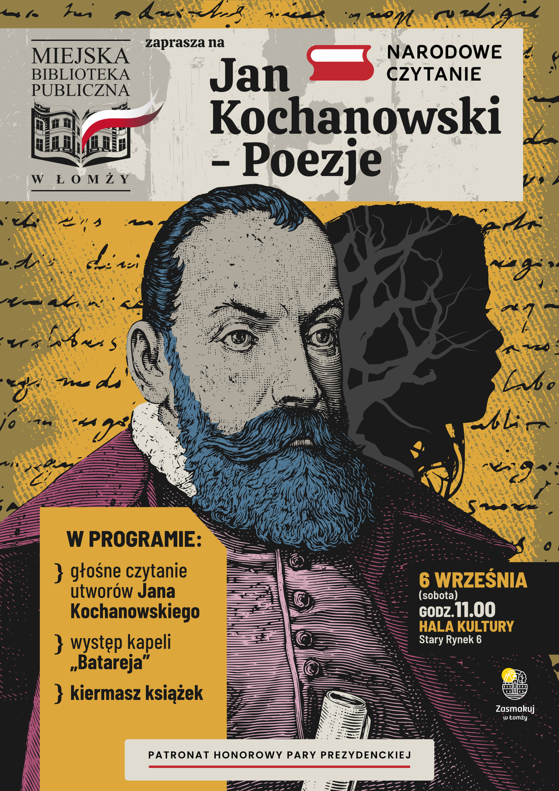 Zaproszenie na Narodowe Czytanie 2025 Zaproszenie na Narodowe Czytanie 2025