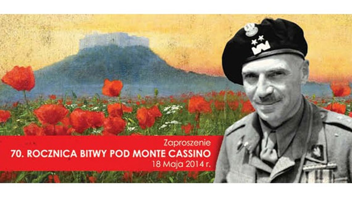 Zaproszenie na obchody 70. rocznicy Bitwy pod Monte Casino Zaproszenie na obchody 70. rocznicy Bitwy pod Monte Casino