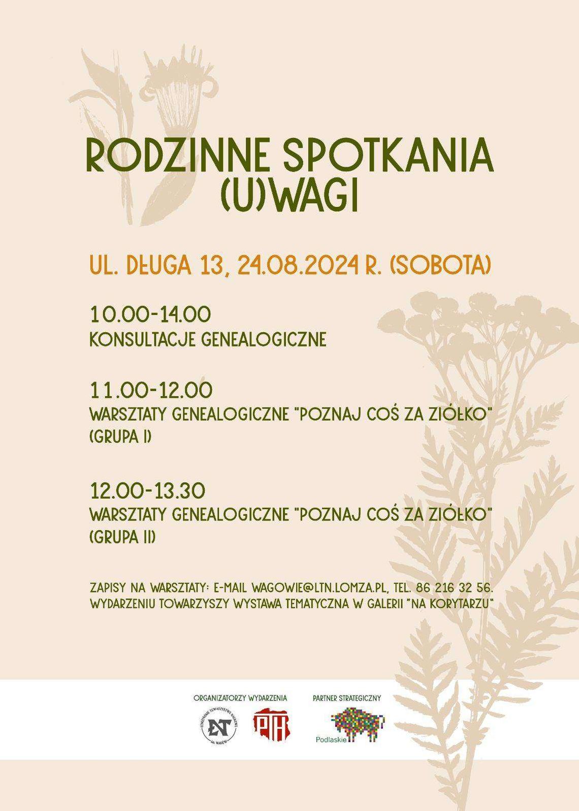 Zaproszenie na "Rodzinne spotkanie (U)Wagi"