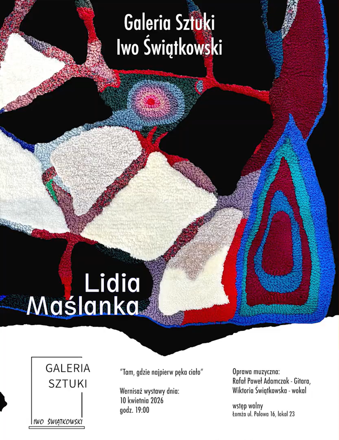 Zaproszenie na wydarzenie „Tam, gdzie najpierw pęka ciało” – Galeria Sztuki Iwo Świątkowski - [VIDEO]