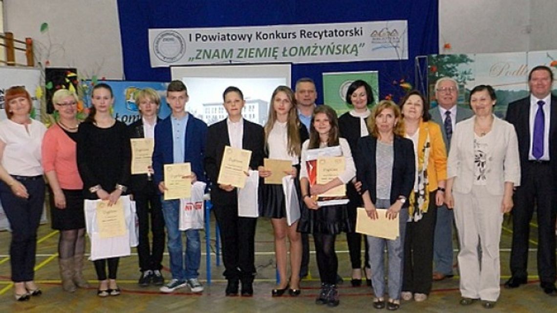 „ZNAM ZIEMIĘ ŁOMŻYŃSKĄ” konkurs recytatorski