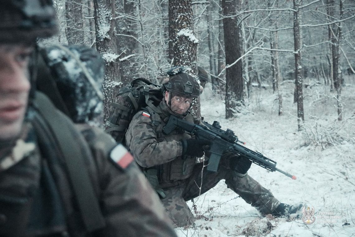 Żołnierze 1. Podlaskiej Brygady Obrony Terytorialnej ćwiczyli w warunkach zimowych
