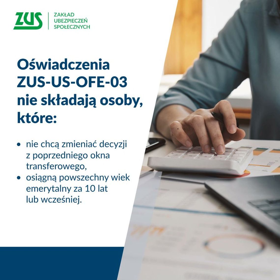 ZUS czy ZUS i OFE? Jeszcze można składać oświadczenia