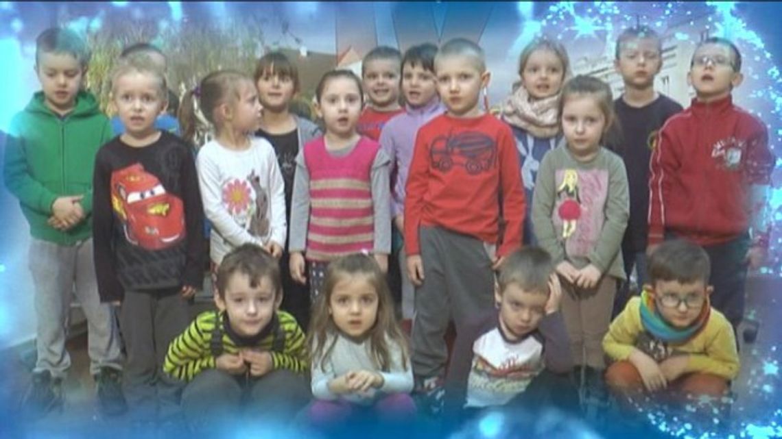 Życzenia dzieci z Przedszkola Jaś i Małgosia w Ostrołęce