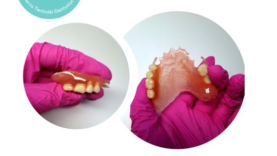 Protezy zębowe elastyczne acronowe